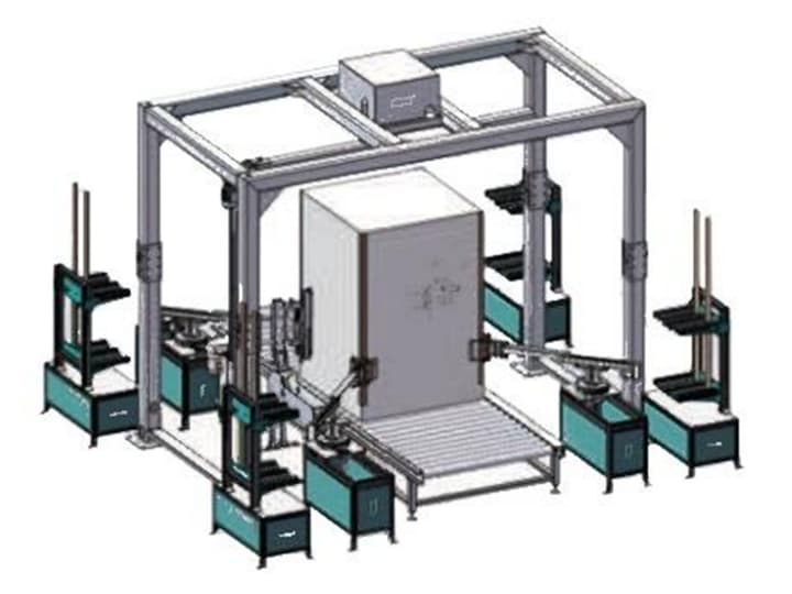 摇臂缠绕膜机加护角机